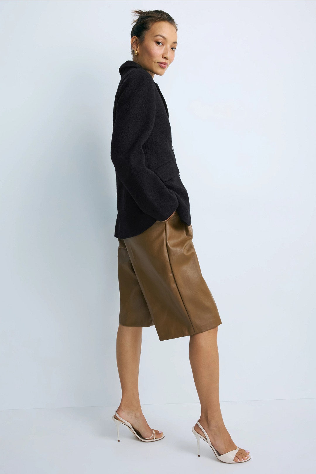 Marina Wool-Blend Sculpted Blazer by Modern Citizen 1