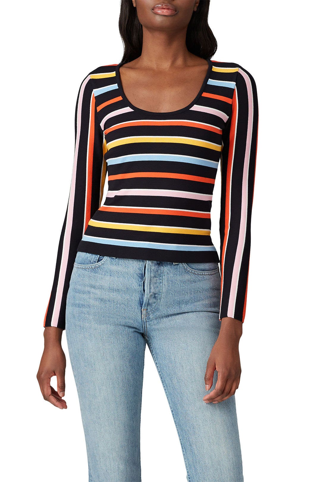 Multi Striped Knit Sweater by Great Jones 1