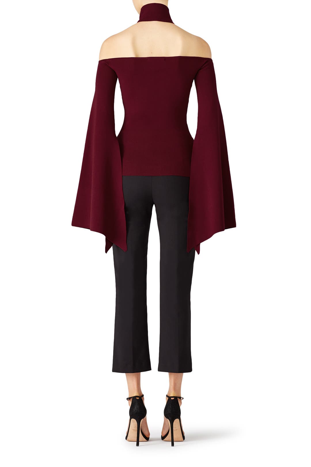 Maroon Lydie Top by Solace London | Rent the Runway
