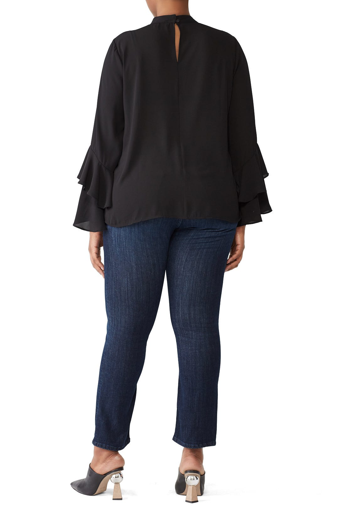 Black Dramatic Sleeve Top by ELOQUII 1