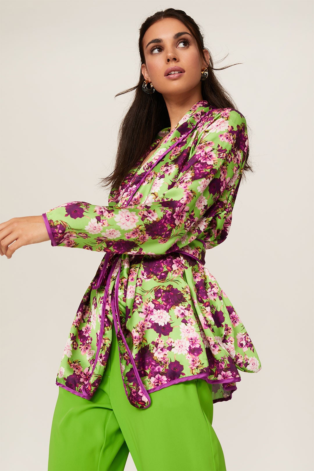 Silk Floral Wrap Top by Giovanna Nicolai 1