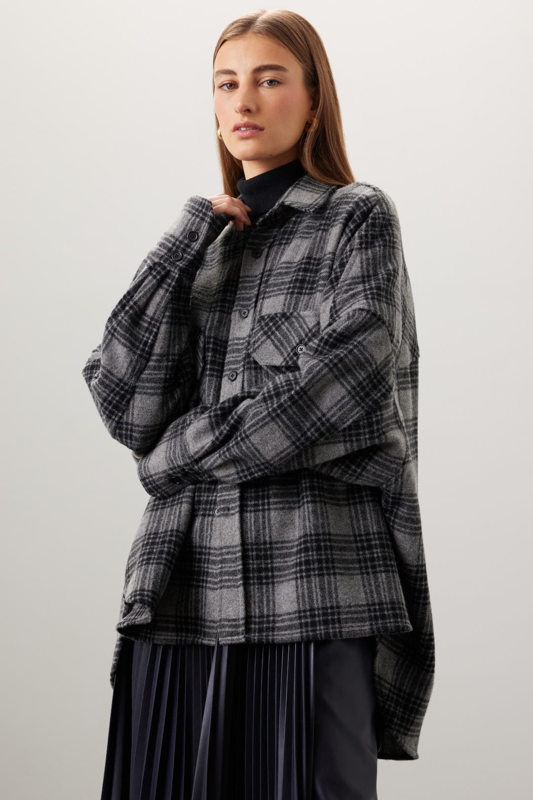 PETAR PETROV シャツ Oversized Plaid Shirt by Petar Petrov | Rent the Runway