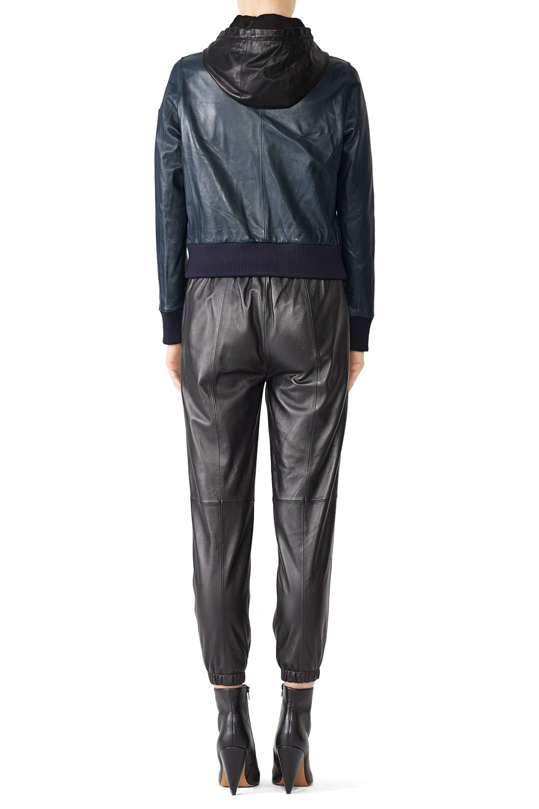 Hooded Leather Bomber by Samantha Sipos 1