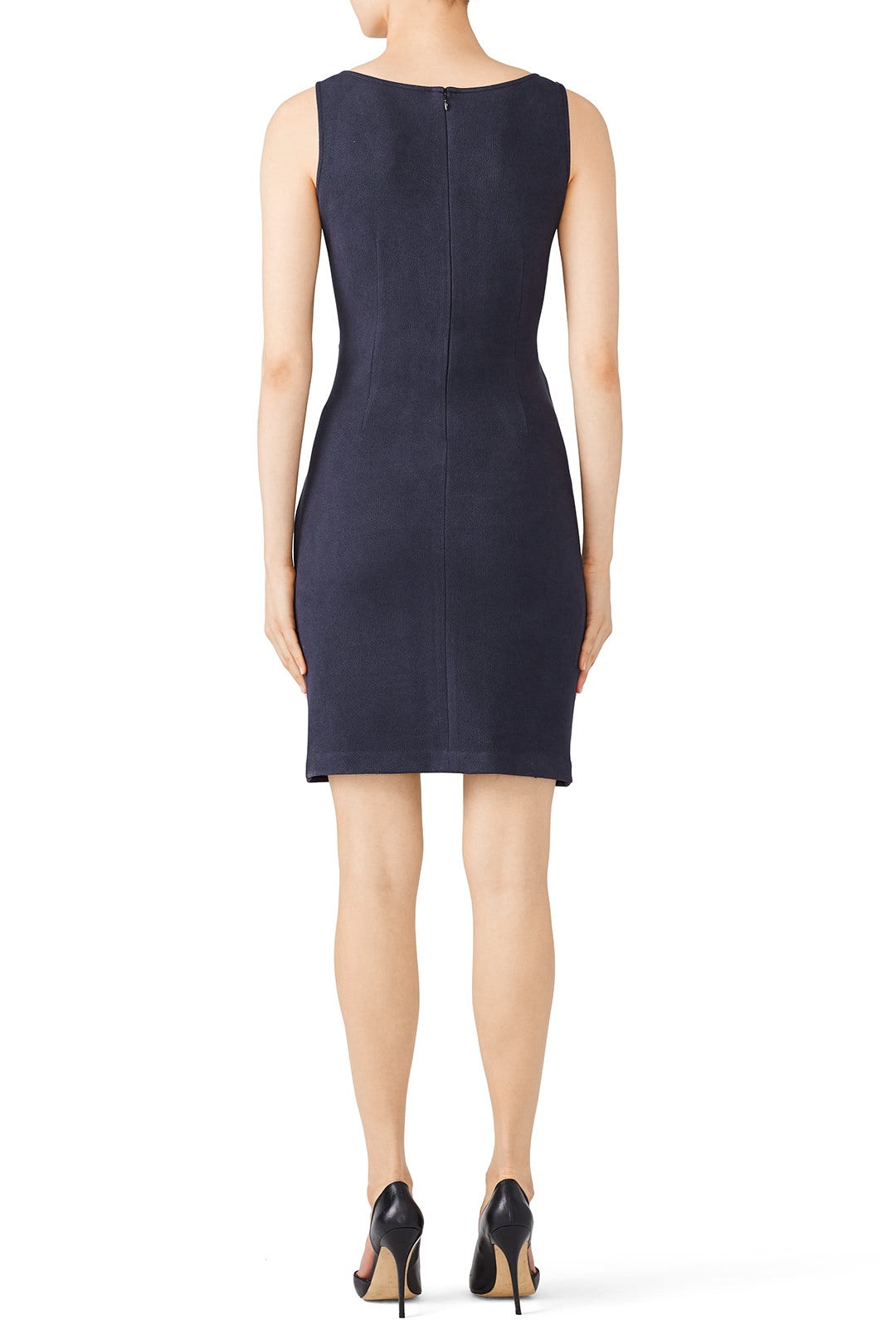 Navy Ruched Maternity Dress by Slate & Willow 1