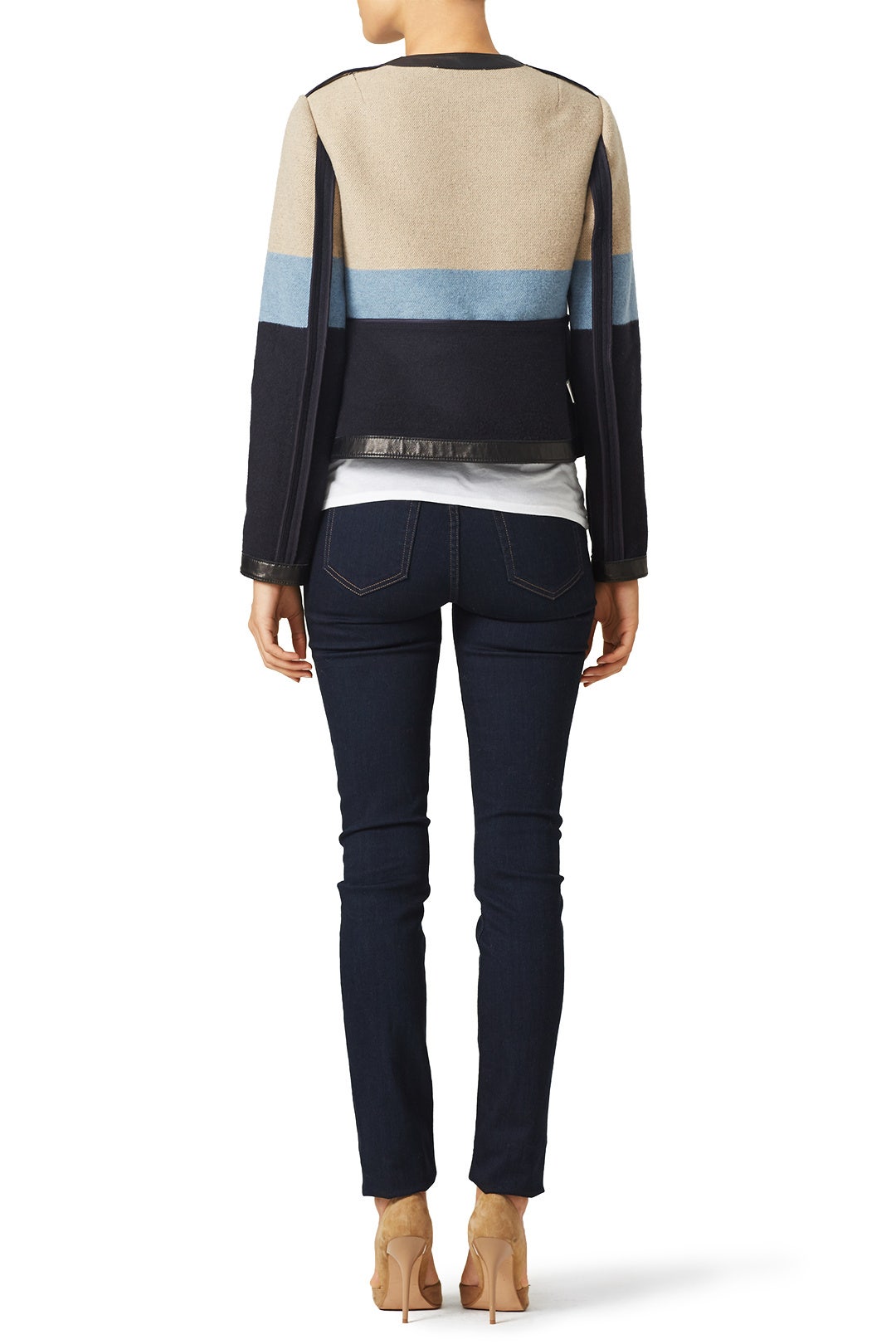 Stripe Blanket Jacket by Tory Burch 2