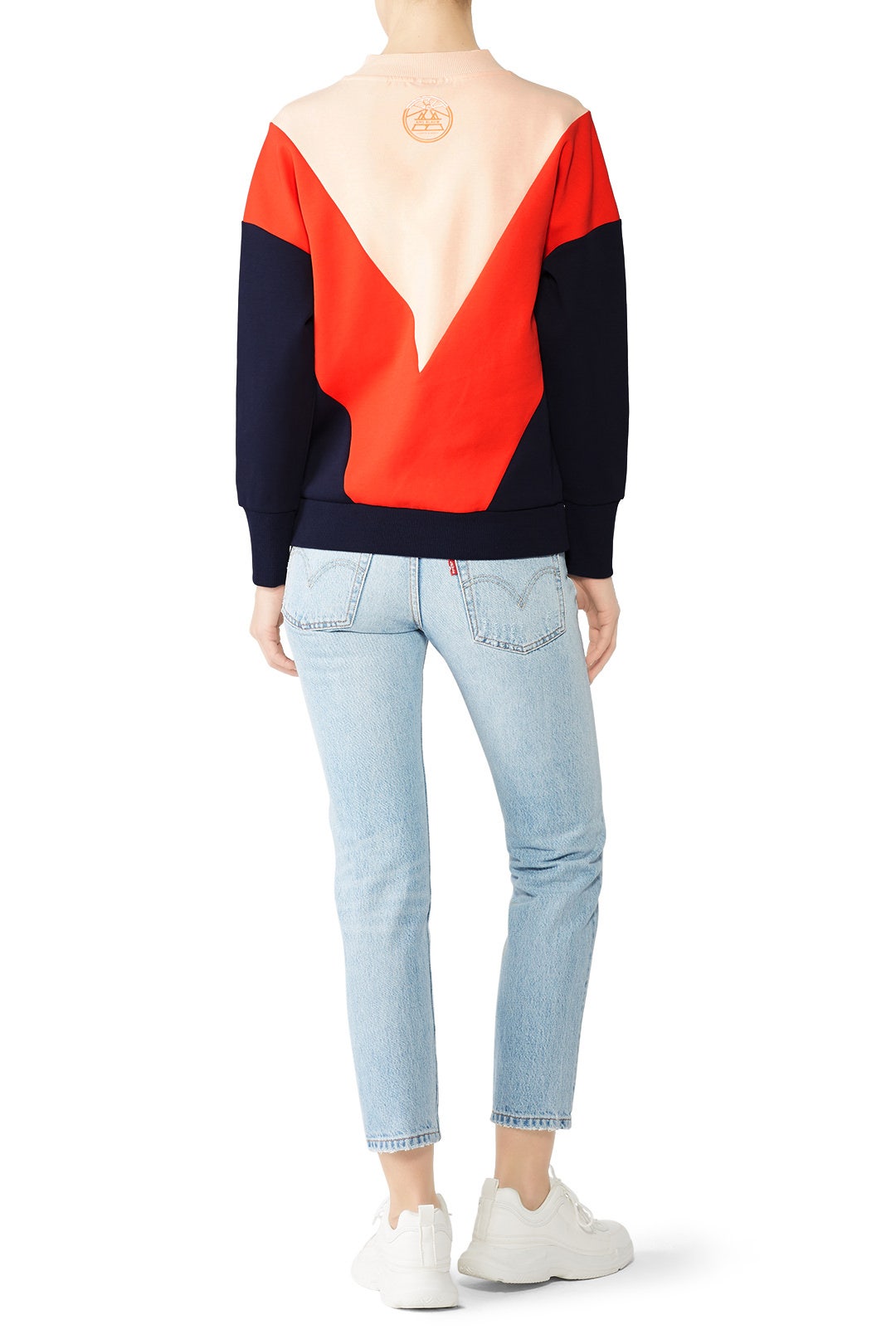 Colorblock Turtleneck Sweatshirt by Scotch & Soda 1
