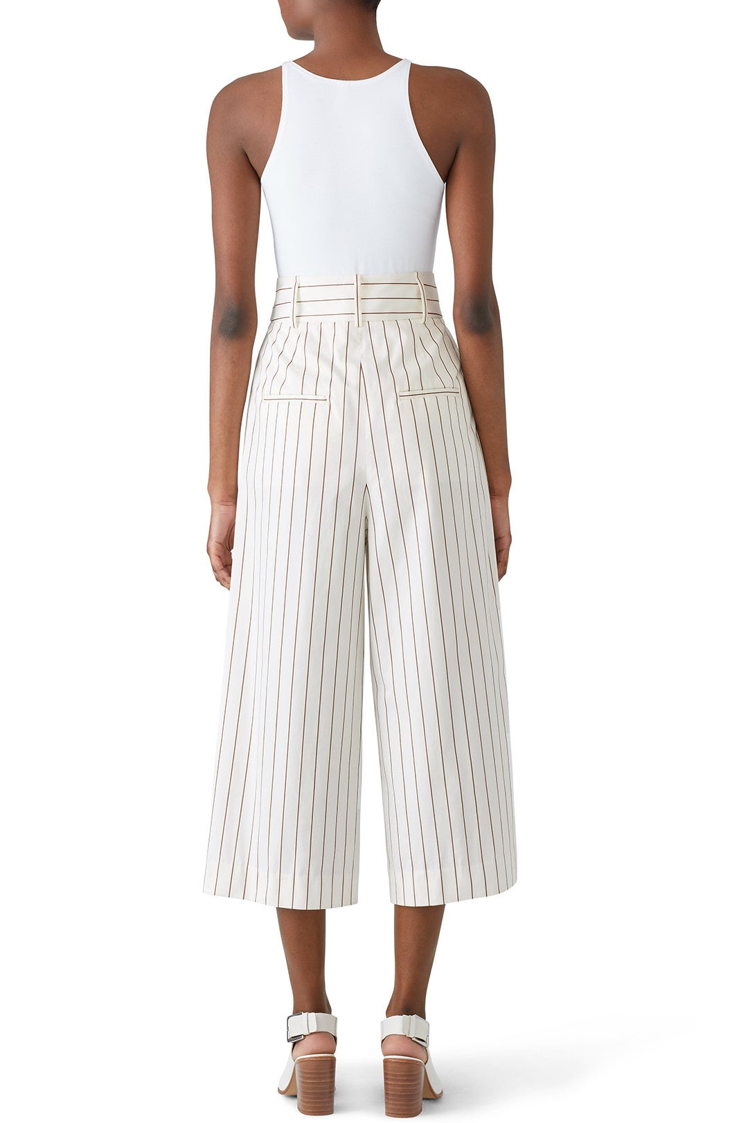 Striped Crop Pants by Tibi 1