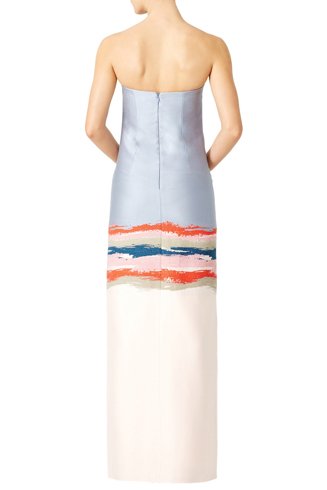 Painterly Jacquard Strapless Gown by Tory Burch 1