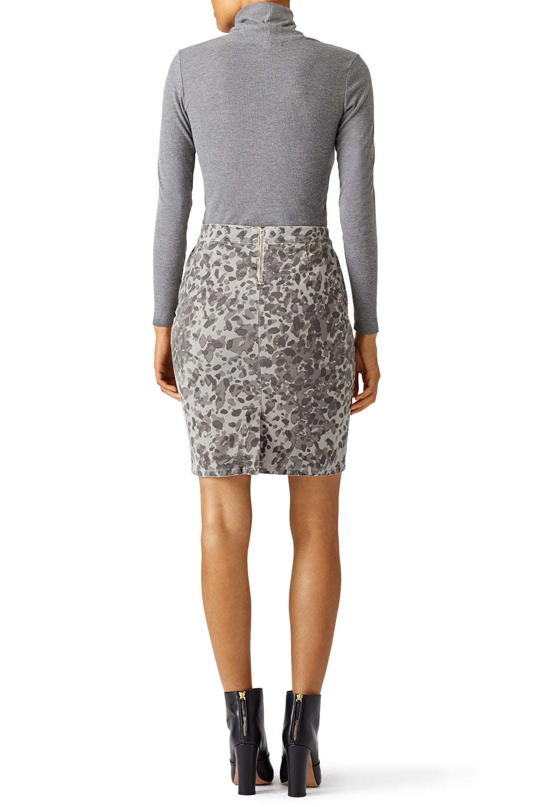 Geneva Leopard Pencil Skirt by Current/Elliott 2