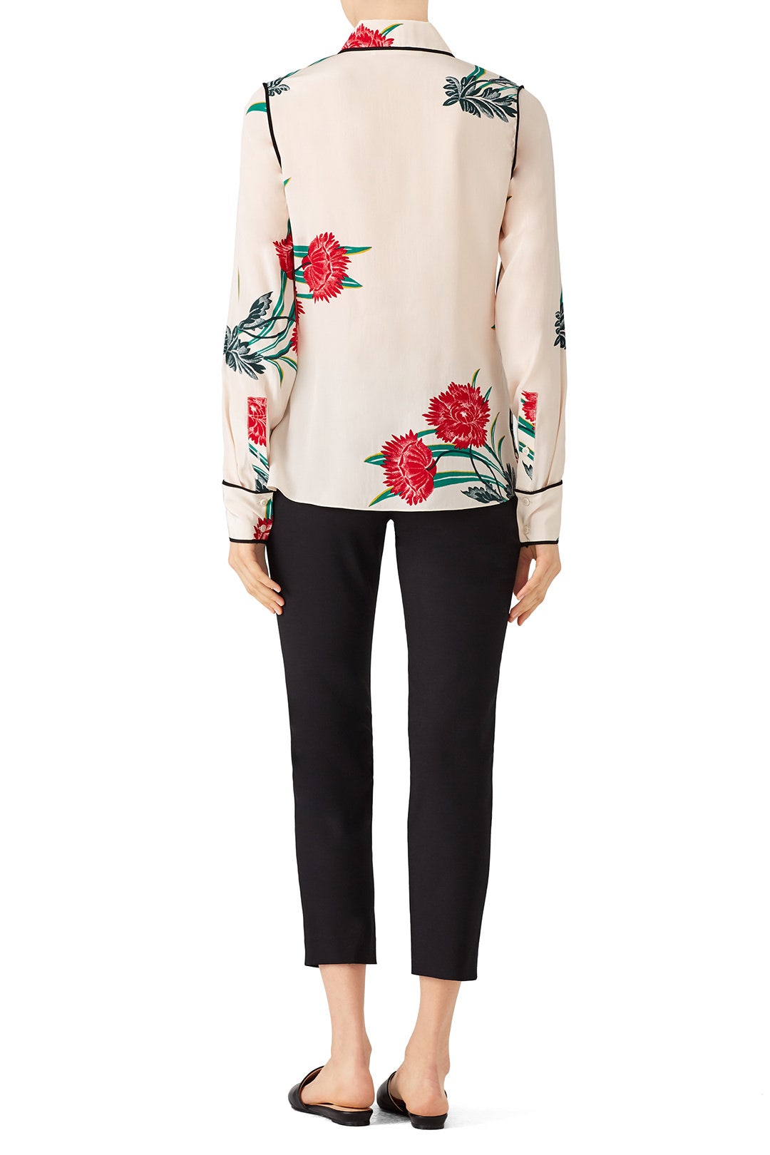 Farren Pearl Collared Shirt by Diane von Furstenberg 1