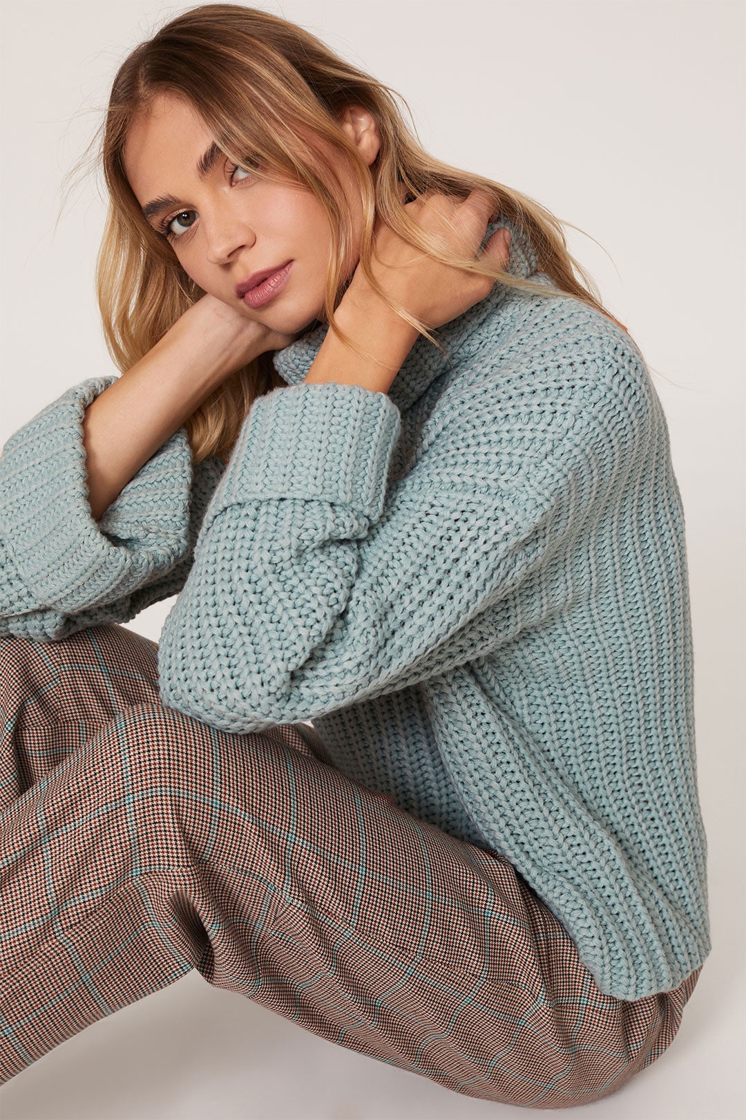 Wide Sleeve Turtleneck Sweater by 525 America 1