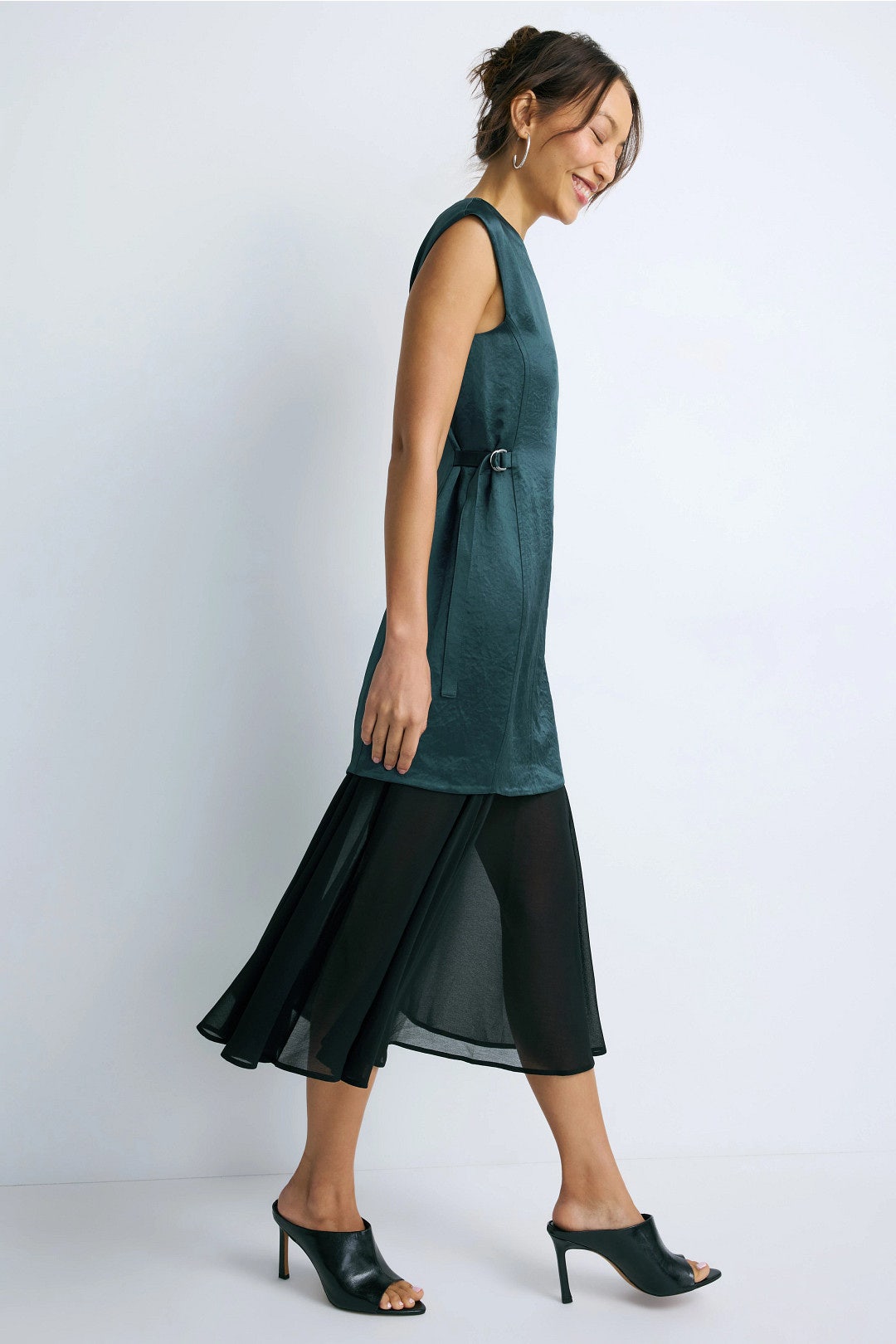 Satin Chiffon Combo Dress by 3.1 Phillip Lim 1