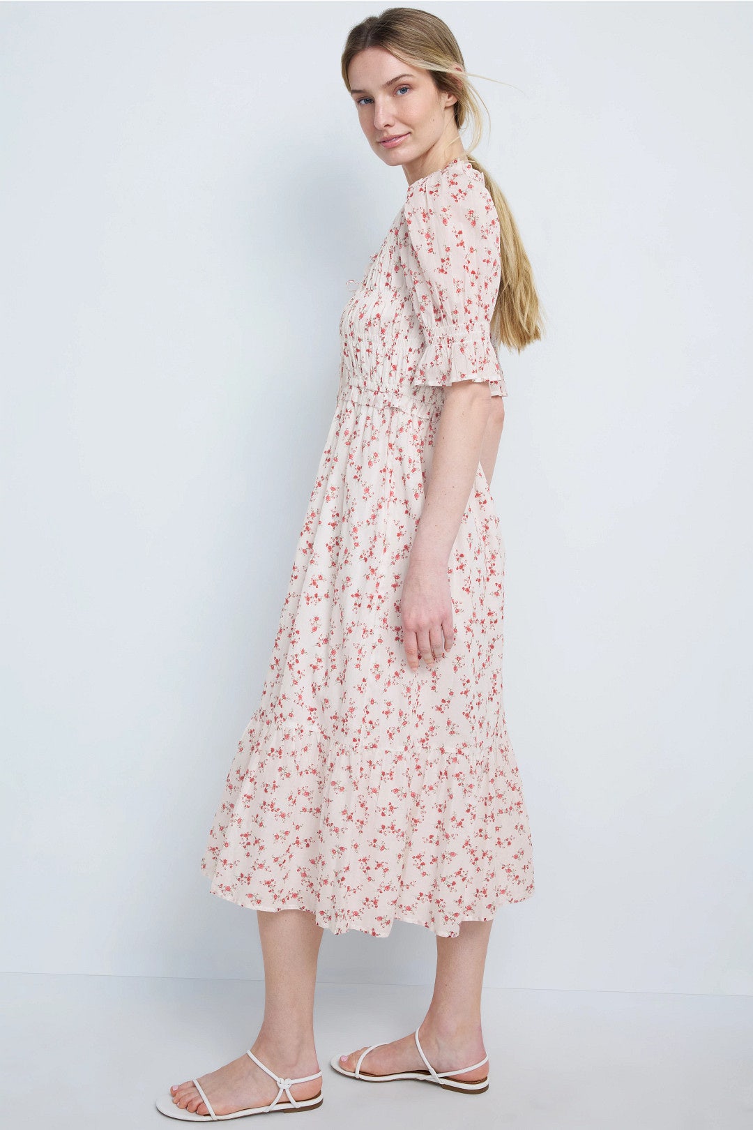 Sonica Floral Maxi Dress With Bows by Rails 1