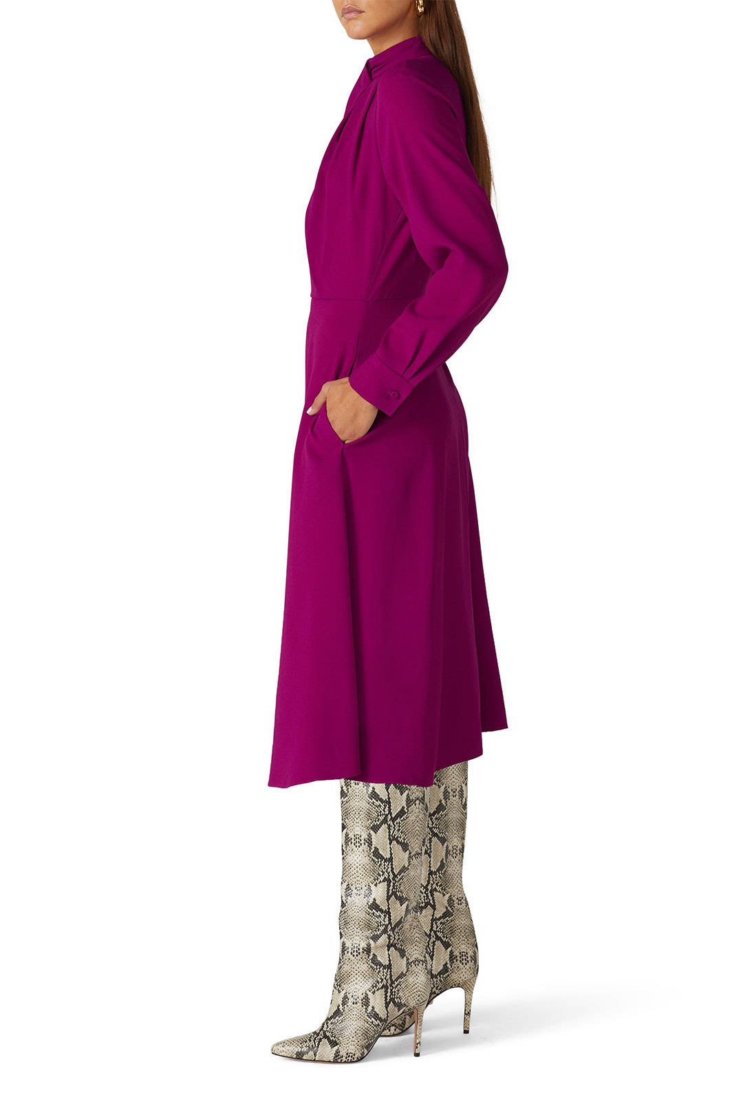 Pink Twist Neck Dress by Adam Lippes 1