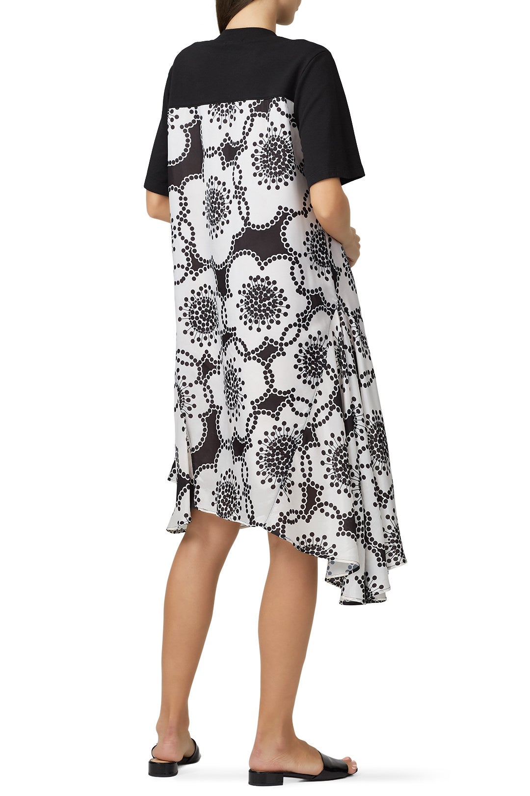 Contrast Asymmetric Panels Dress by Clu 1