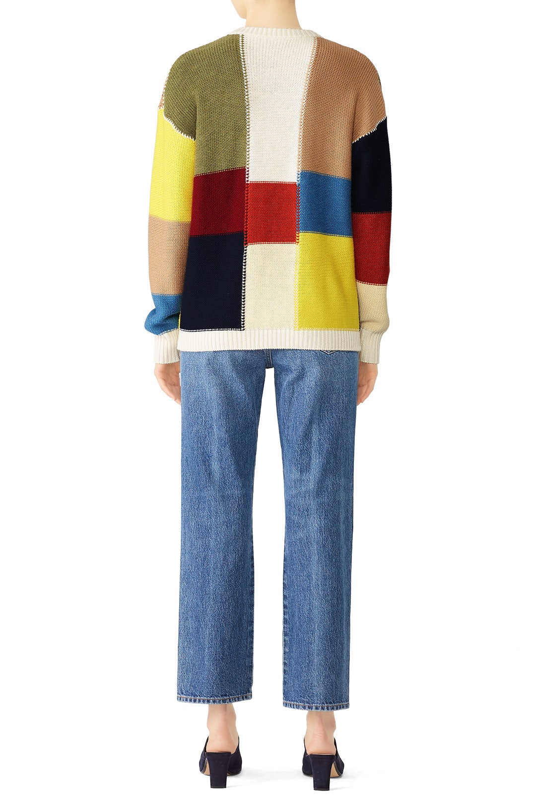 Patchwork Straight Sweater by See by Chloé 2