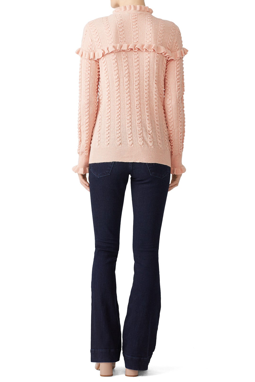 Blush Ruffle Sweater by Slate & Willow 1