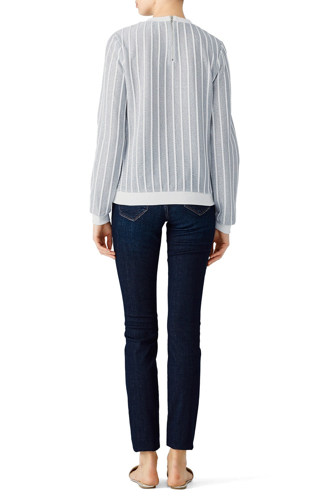 Striped Metallic Sweater by English Factory 2