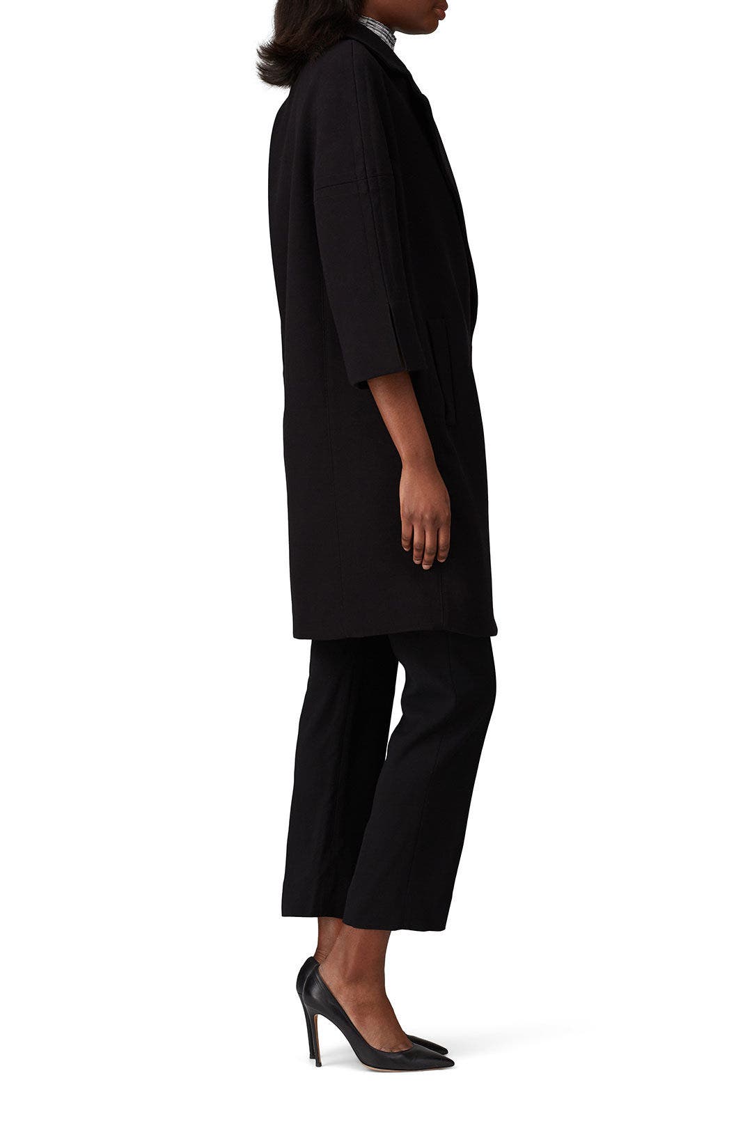 Black Quarter Sleeve Coat by KF/KaufmanFranco x RTR 1