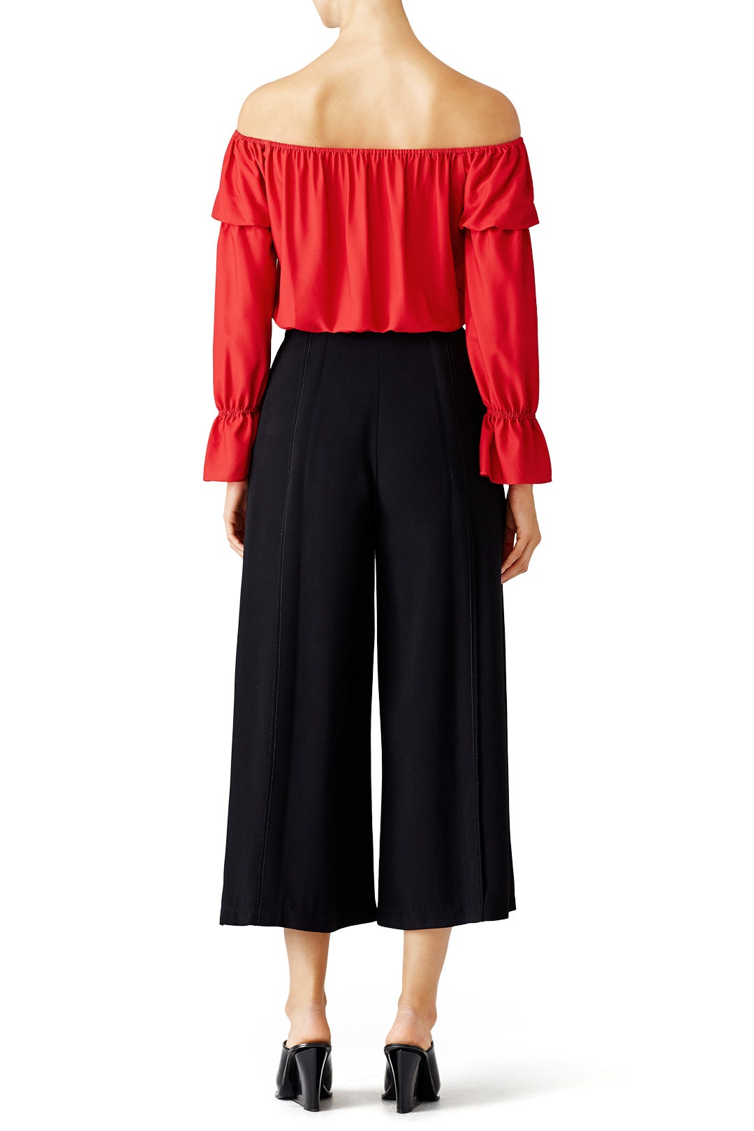 Red Peasant Top by Nicole Miller 1