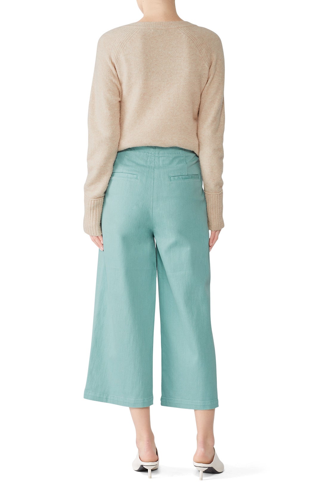 Dyed Wide Leg Jeans by Tibi 2