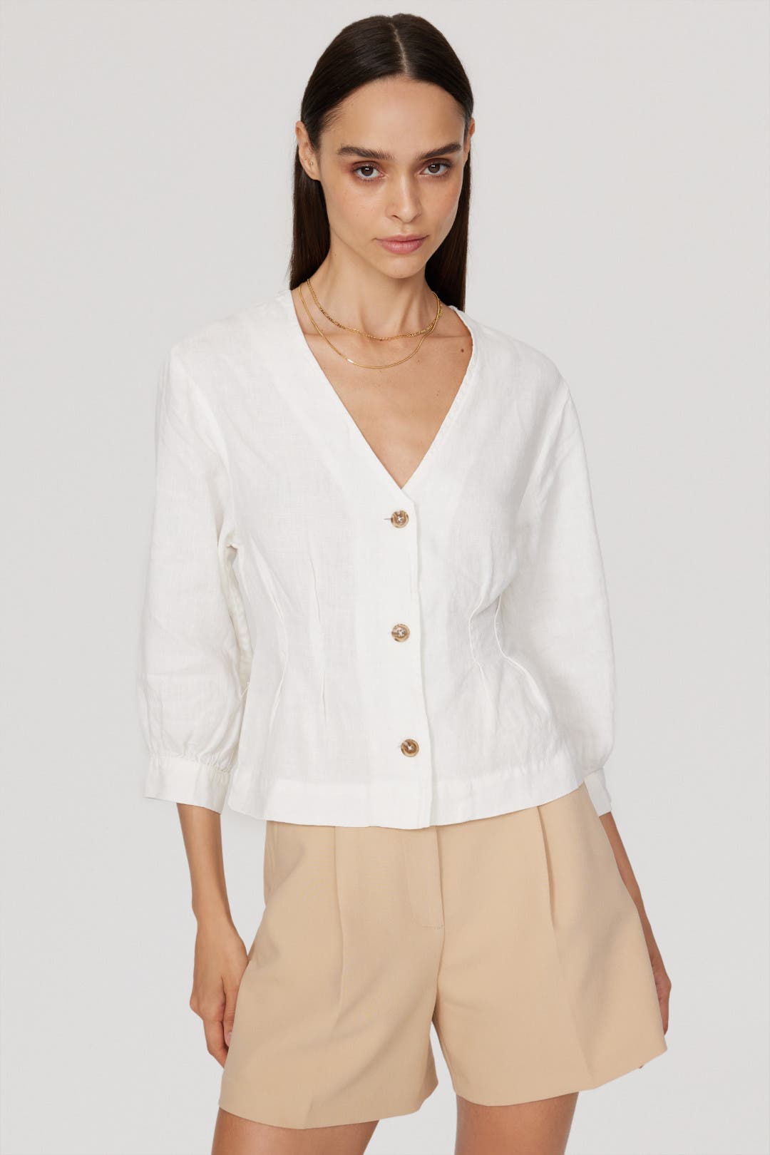 (新品)RIKO☆Audrey blouse white Audrey Blouse by DL1961 | Rent the Runway