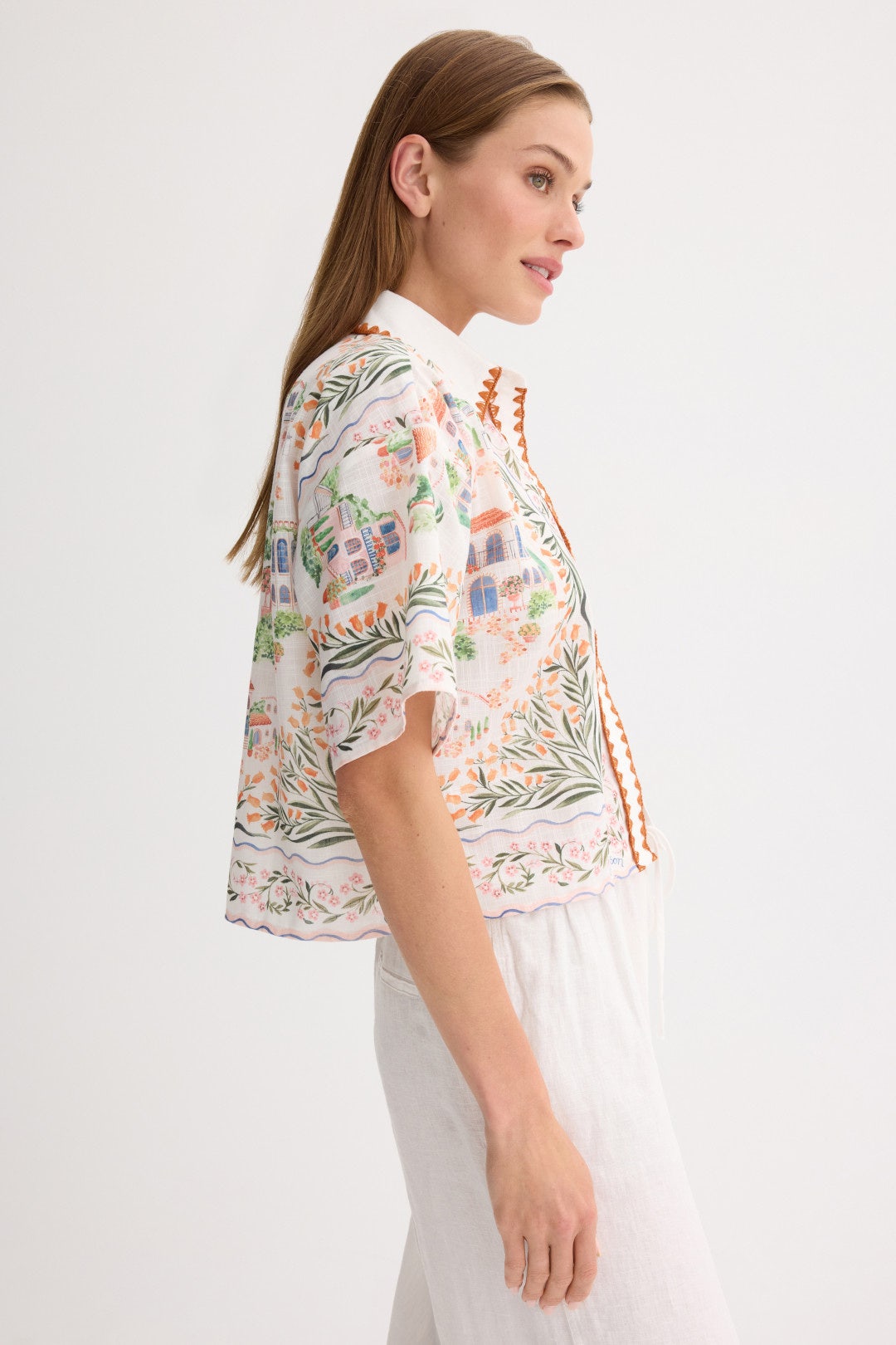 Alaia Linen Top