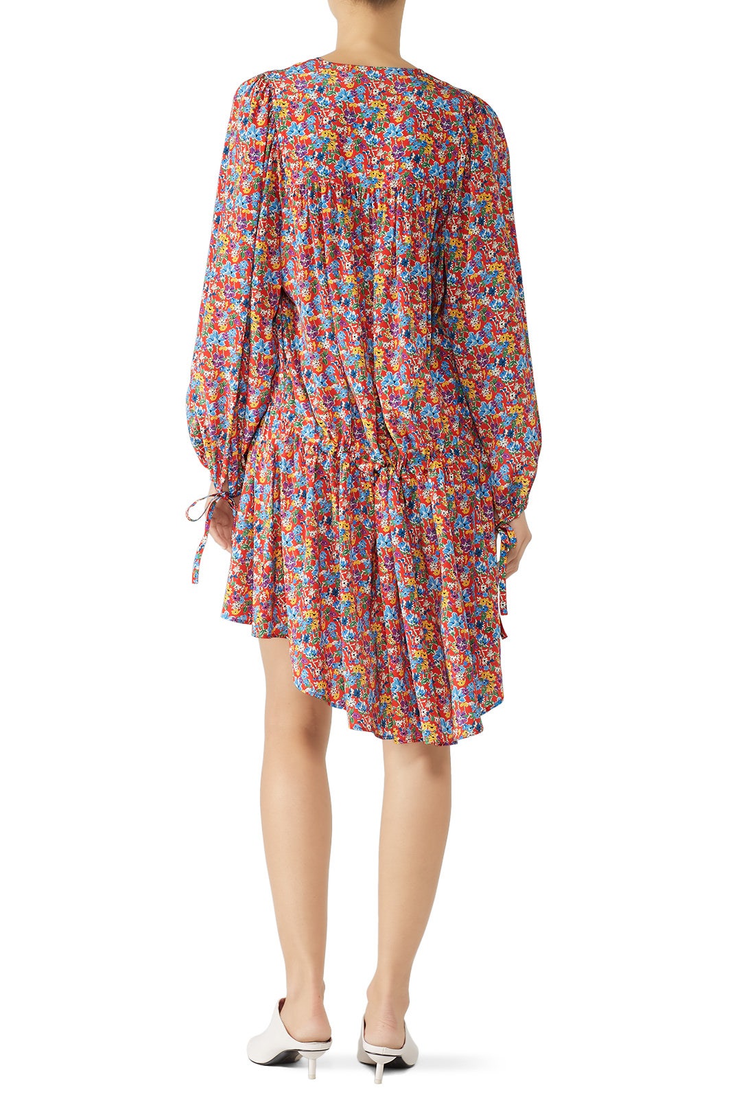 Multi Floral Shift Dress by Perseverance London 2