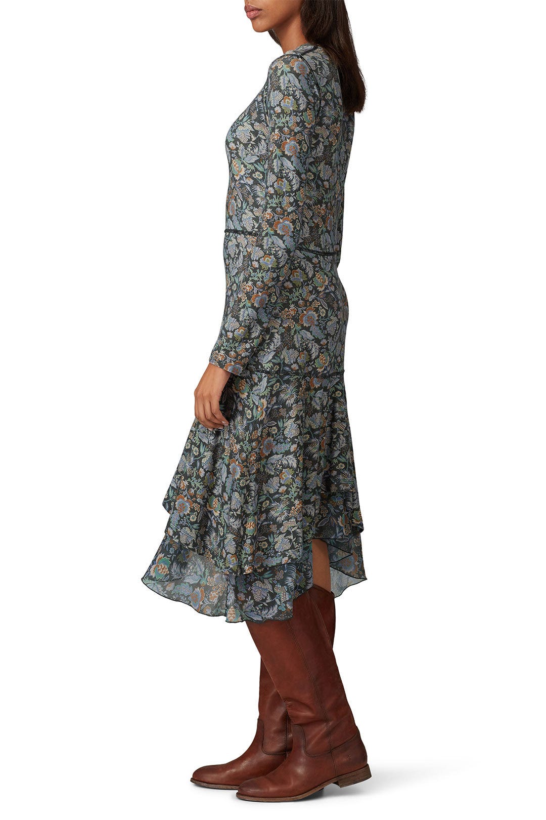 Multi Green Floral Dress by See by Chloé 1