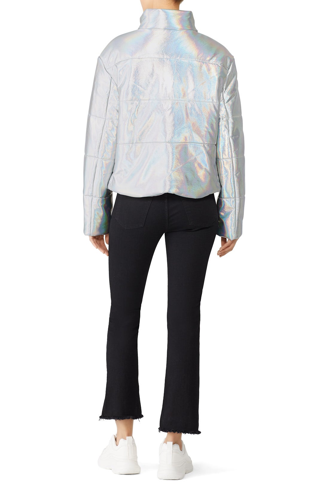 Sharpe Hologram Puffer Coat by VEDA 1