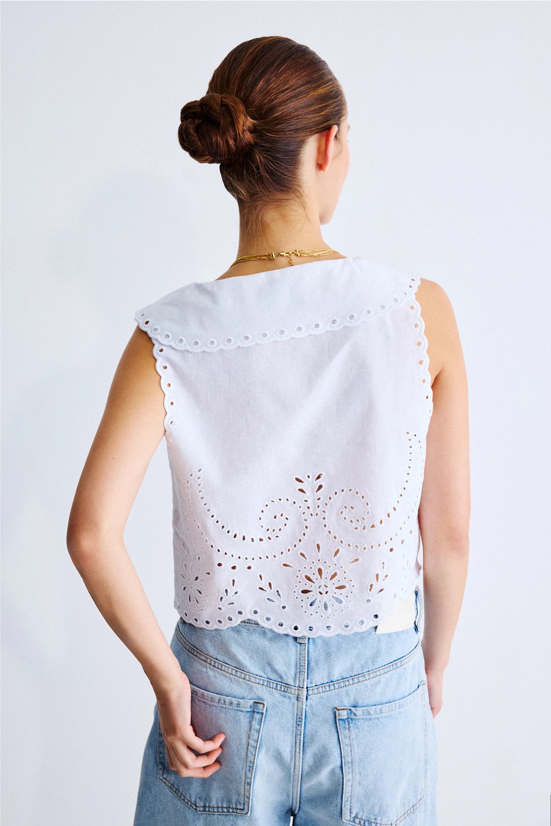 Eyelet Sailor Top by LE JEAN 2