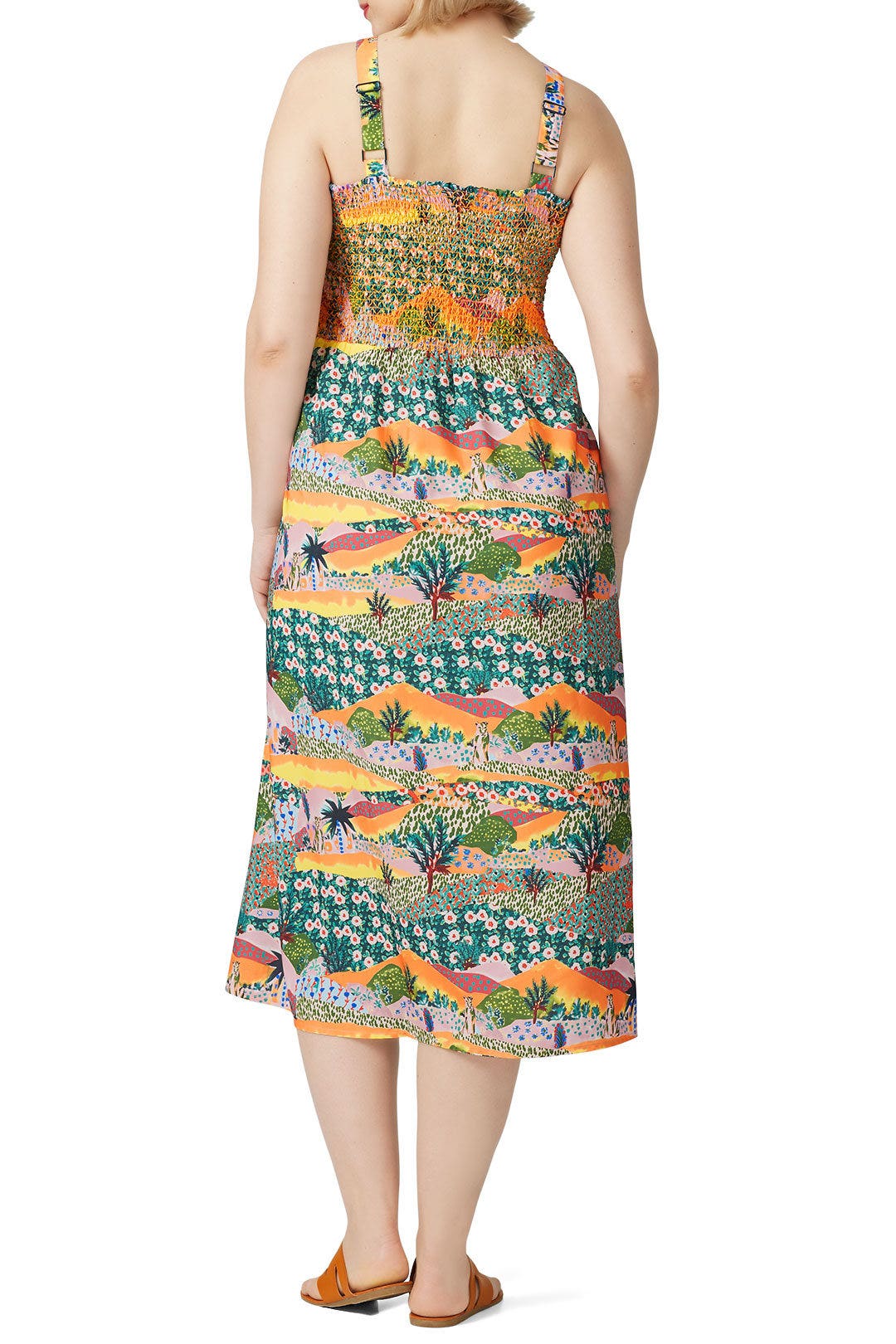 Landscape Midi Dress by JUNAROSE 1