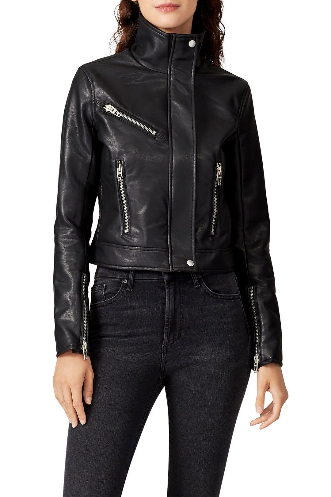 Essentials Faux Leather Moto Jacket by BLANKNYC 1