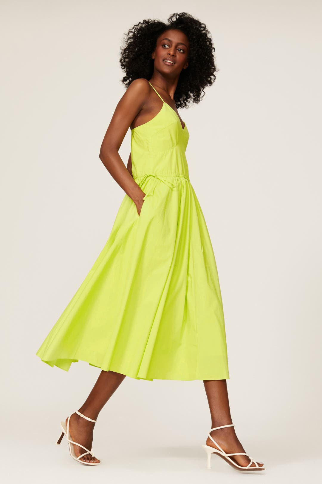 ★Rest&Recreation★RR LOGO NYLON MIDI DRESS★ Yellow Midi Dress by Jason Wu x RTR | Rent the Runway