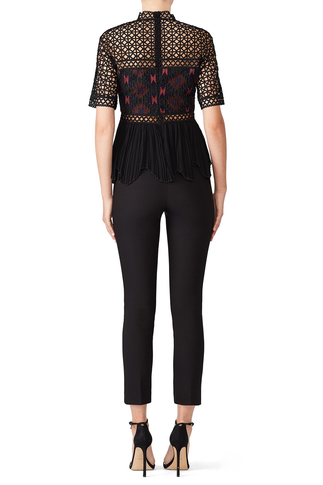 Illusion Peplum Top by PINKO 1