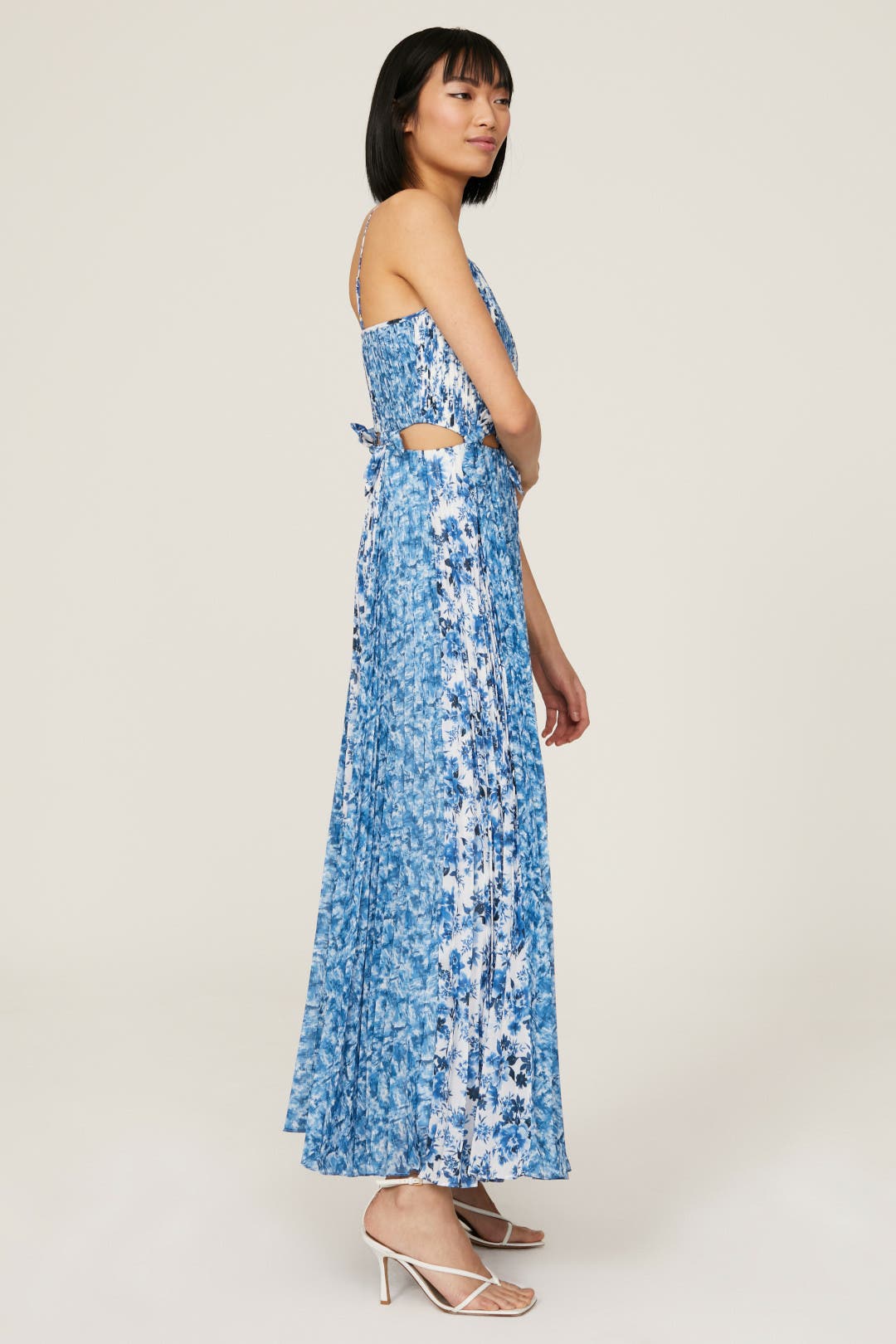 Holland Tie Pleated Maxi by AMUR | Rent the Runway