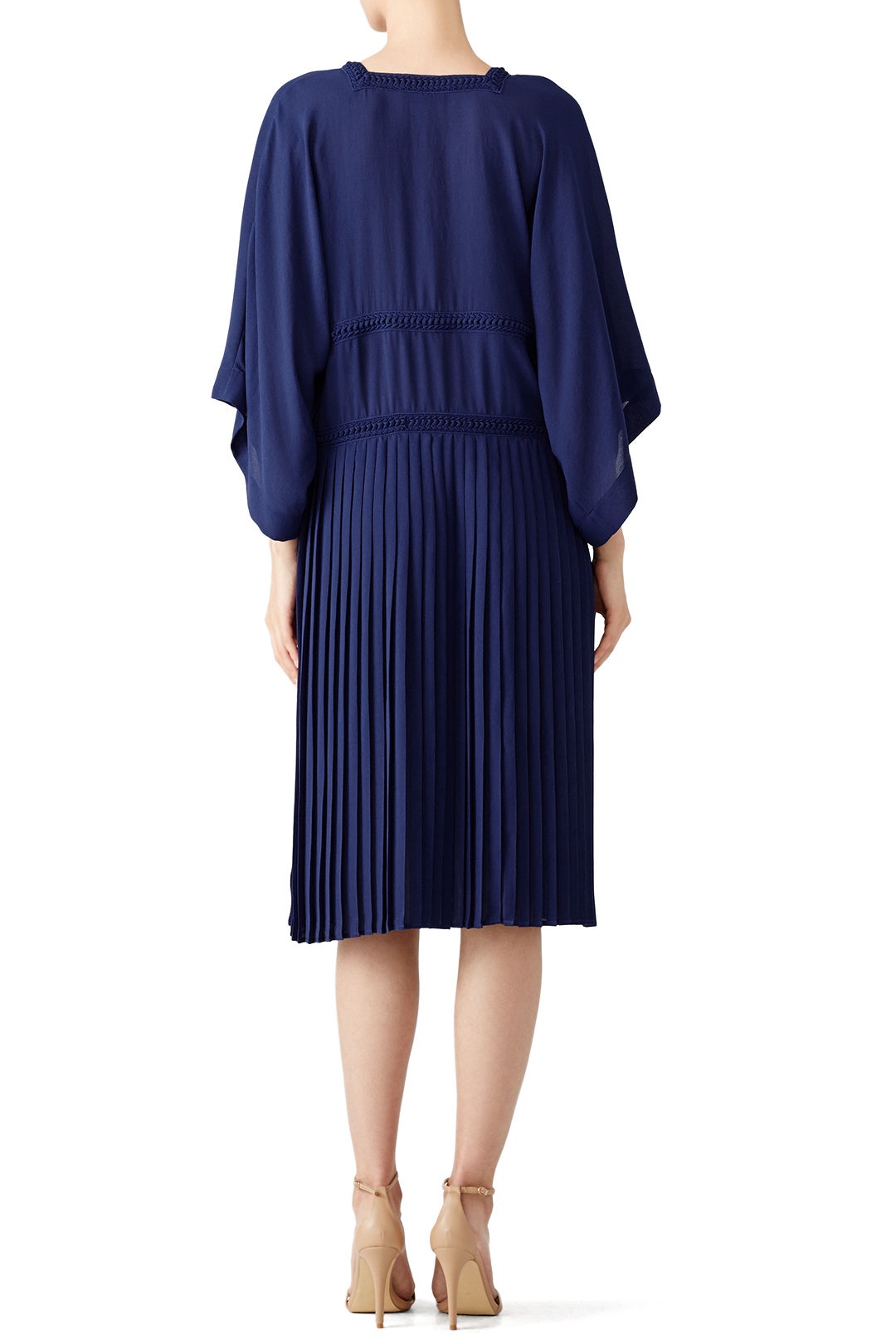 Ink Blue Pleated Dress by Veronique Branquinho 1