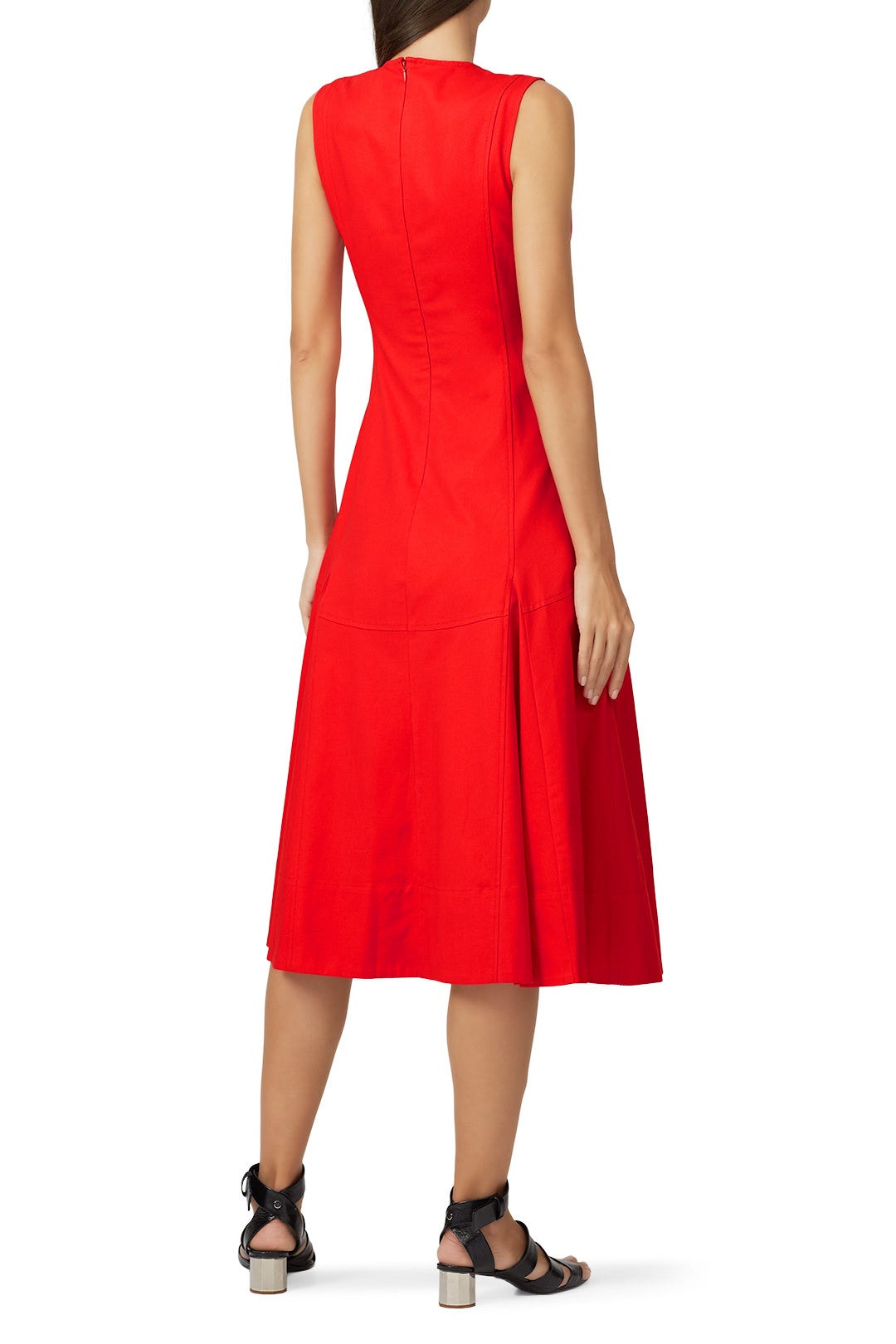 Red Flared Dress by Derek Lam 10 Crosby x RTR 1