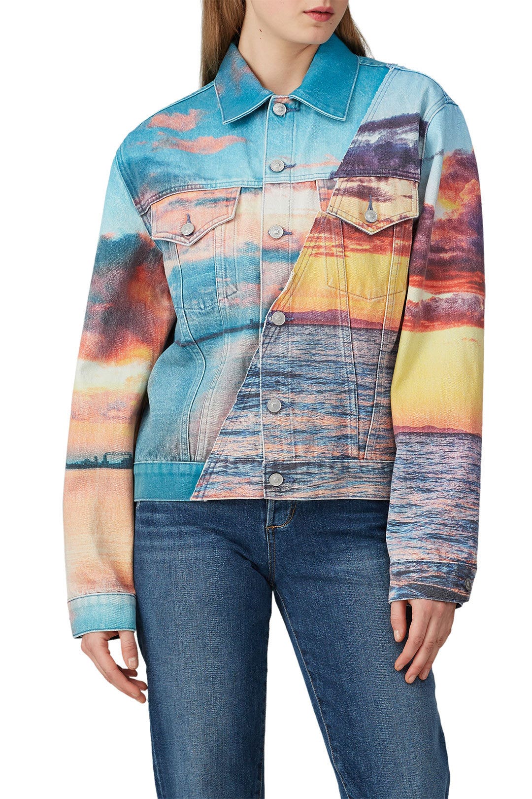 Landscape Oversized Trucker Jacket by Hudson 1