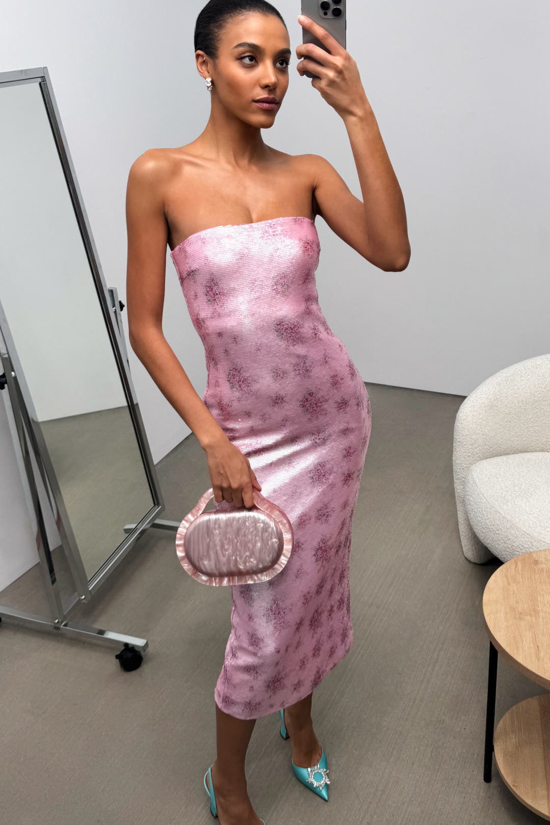 Stasia Sequin Dress by LoveShackFancy | Rent the Runway