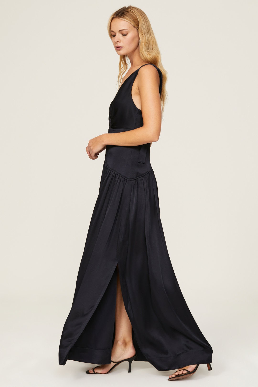 Navy Satin Gown by 3.1 Phillip Lim 1