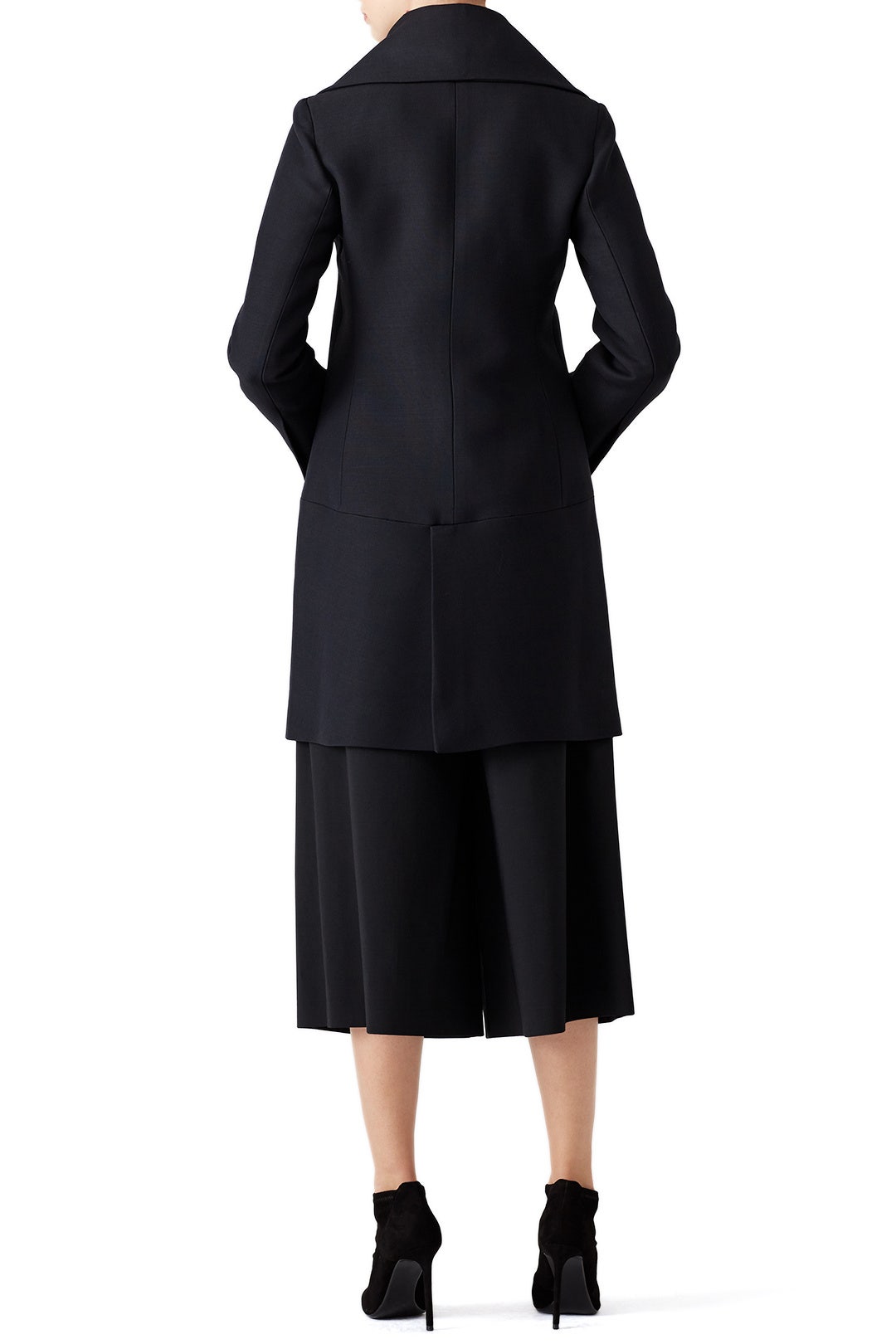Black Shawl Collar Coat by DEREK LAM 2
