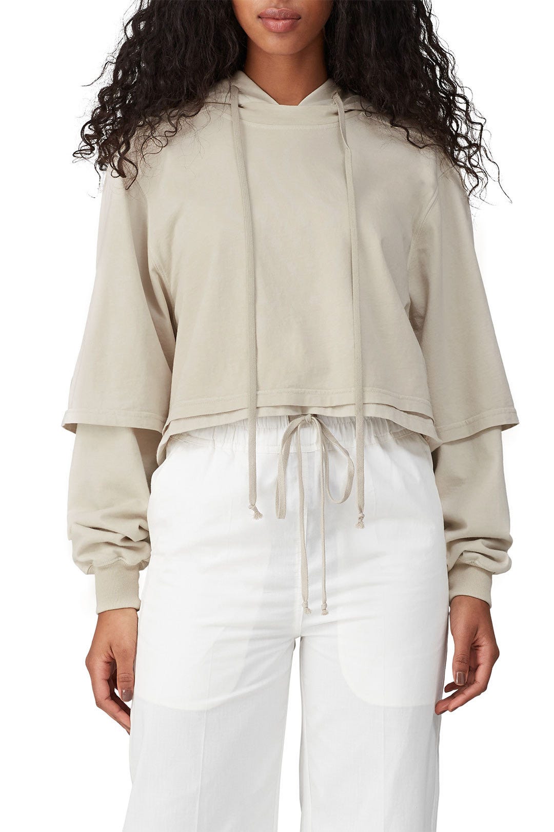 Hustler Cropped T-Shirt Hoodie by DRKSHDW 2