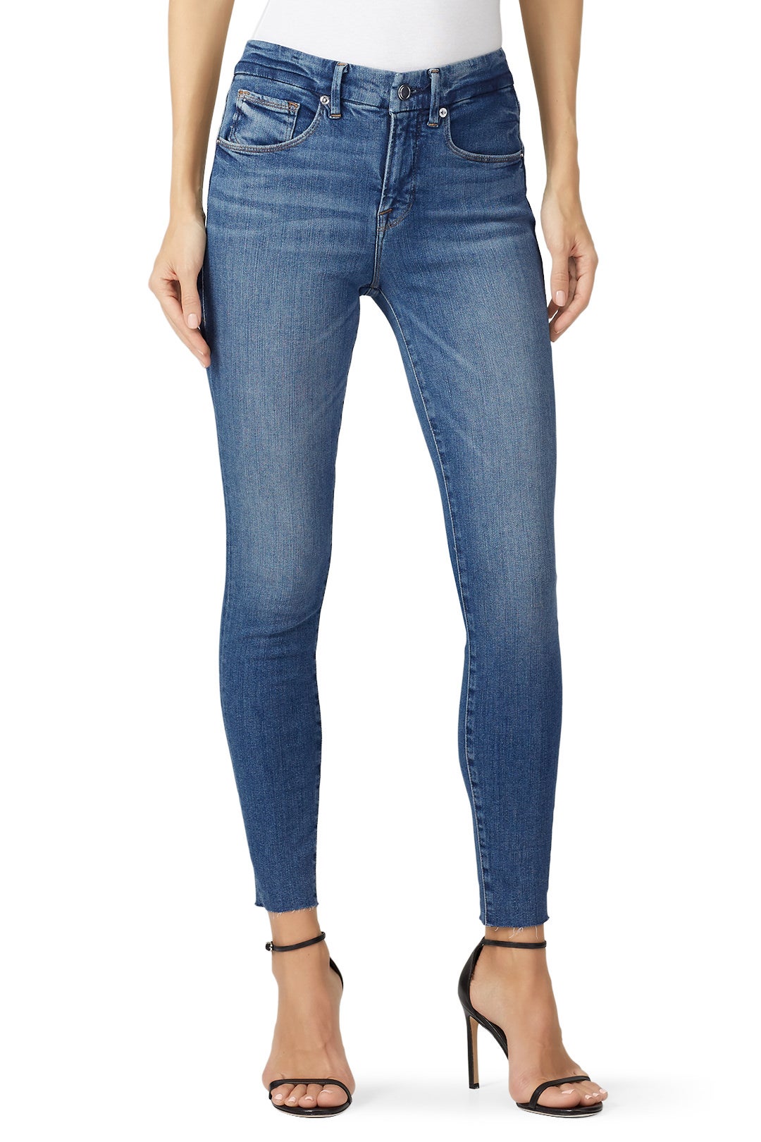 Good Legs Raw Edge Jeans by GOOD AMERICAN 1