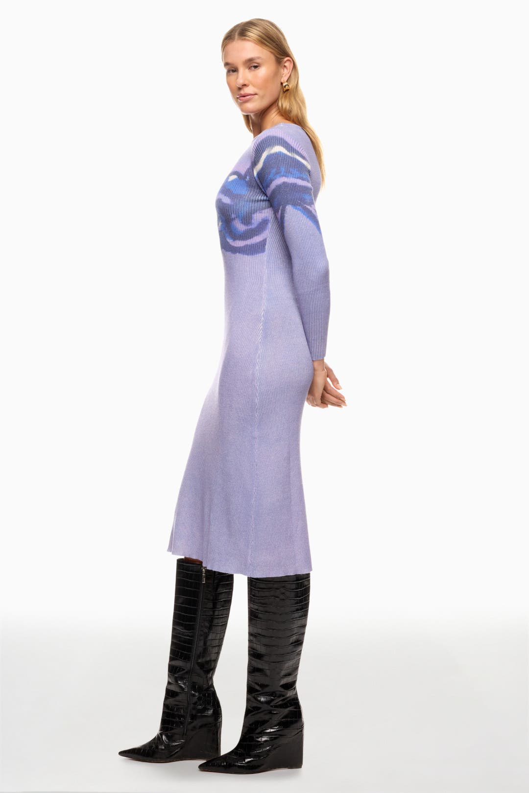Tie Dye Crew Neck Sweater Dress by Prabal Gurung x RTR | Rent the