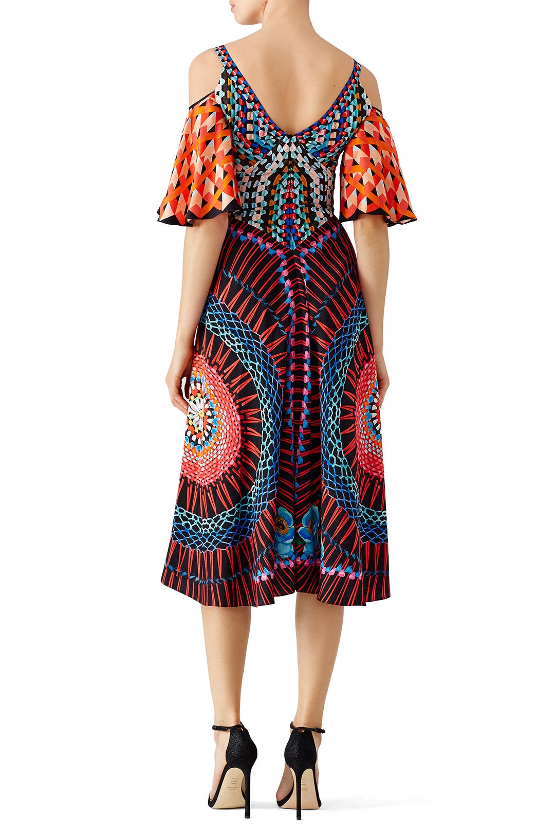 Printed Cold Shoulder Dress by Temperley London 1