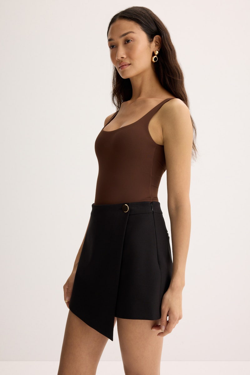Stella Button Wrap Skirt by Toccin - Photo 1
