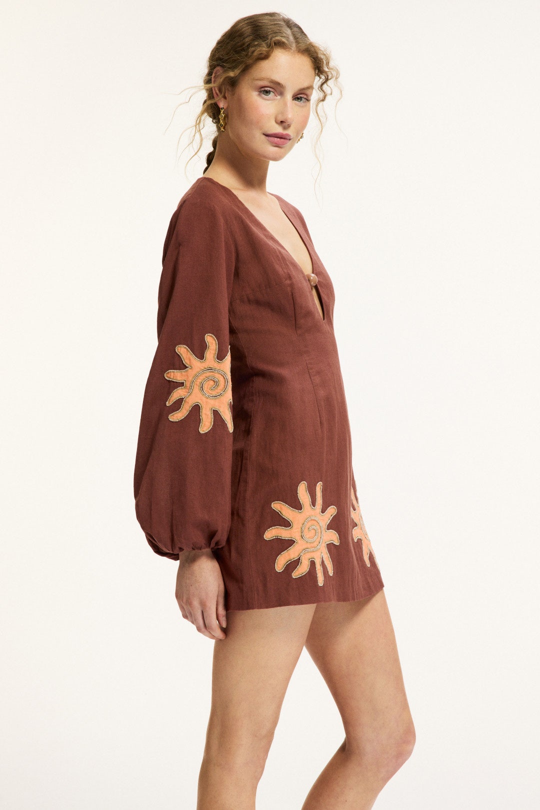 Sueno Long Sleeve Mini Dress by The Wolf Gang 1