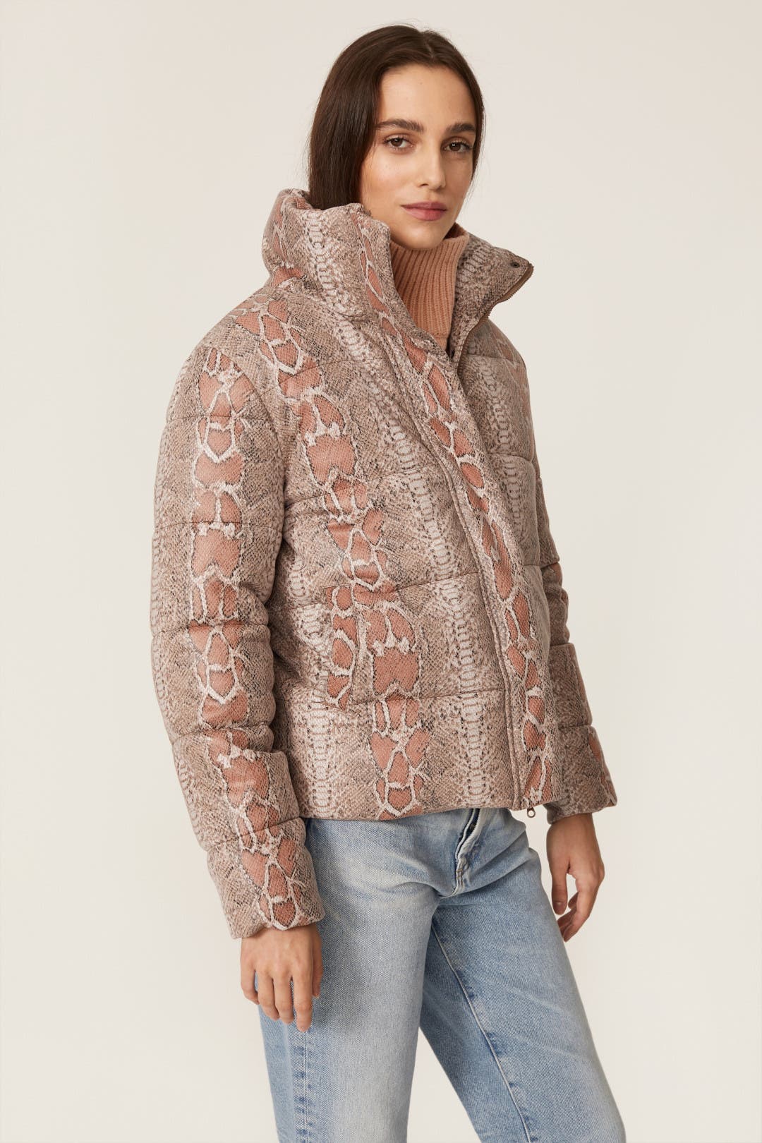 00s burning sho python fur down jacket