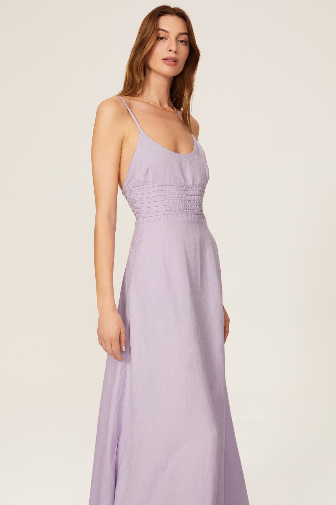 Prudence Strappy Linen Maxi by SIMKHAI | Rent the Runway